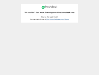 threadsgeneration.freshdesk.com screenshot