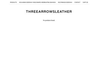 threearrowsleather.bigcartel.com screenshot