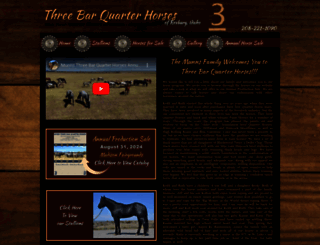 threebarquarterhorses.com screenshot