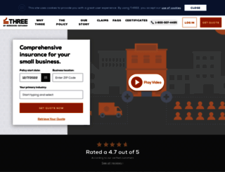threeinsurance.com screenshot