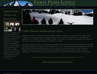 threepeakslodge.com screenshot