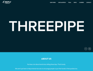 threepipe.co.uk screenshot