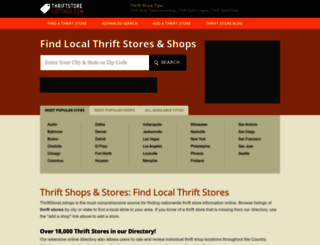 thriftstorelistings.com screenshot