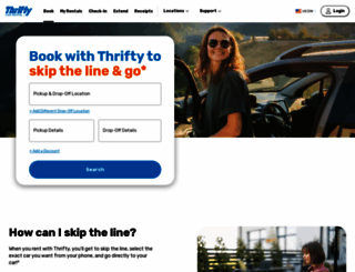 thrifty.co.za screenshot