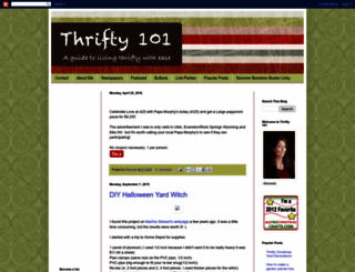 thrifty101.blogspot.com screenshot