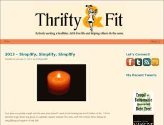 thriftyandfit.com screenshot