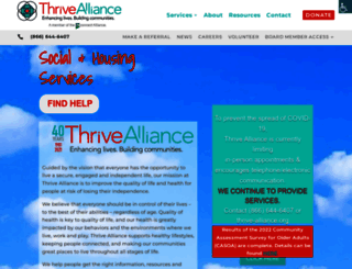 thrive-alliance.org screenshot