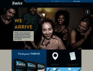thrive2quit.ca screenshot