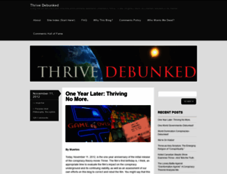 thrivedebunked.wordpress.com screenshot