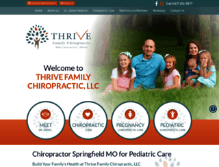 thrivefamchiropractic.com screenshot