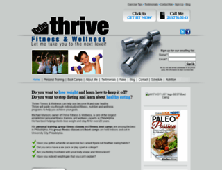 thrivefitnessandwellness.com screenshot