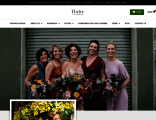 thriveflowers.com.au screenshot
