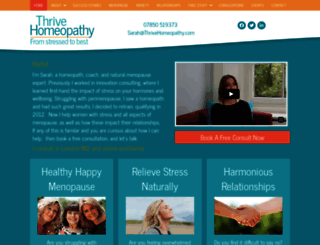 thrivehomeopathy.com screenshot