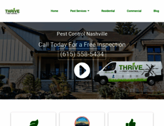 thrivepestcontrol.com screenshot