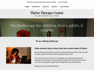 thrivetherapycenter.com screenshot