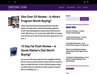 thrivinglean.com screenshot
