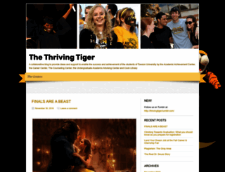 thrivingtiger.wordpress.com screenshot