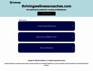 thrivingwellnesscoaches.com screenshot