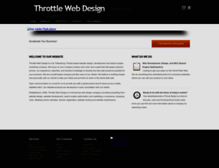 throttlewebdesign.com screenshot