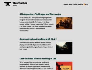 thudfactor.com screenshot