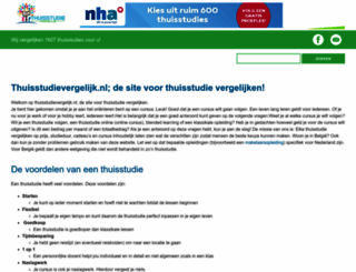 thuisstudievergelijk.nl screenshot