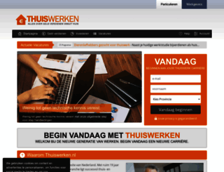 thuiswerken.nl screenshot