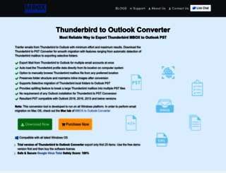 thunderbird.mboxtooutlook.org screenshot
