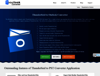 thunderbird.tooutlookconverter.com screenshot