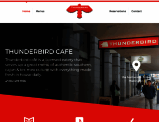 thunderbirdcafe.co.nz screenshot