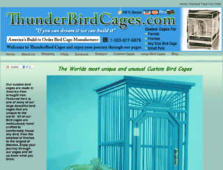 thunderbirdcages.com screenshot