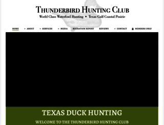 thunderbirdhuntingclub.com screenshot