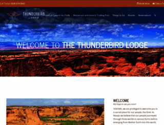 thunderbirdlodge.com screenshot