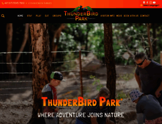 thunderbirdpark.com.au screenshot