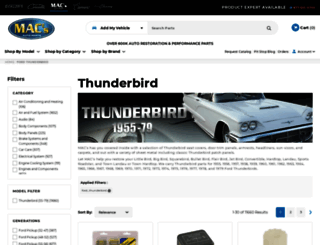 thunderbirdparts.com screenshot