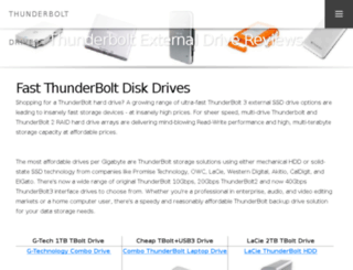 thunderbolt-peripherals.com screenshot