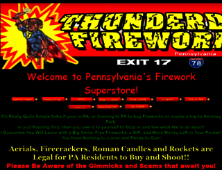 thunderdogfireworks.com screenshot