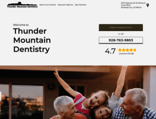 thundermountaindentistry.com screenshot