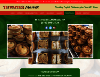 thwaitesmarket.com screenshot