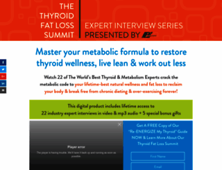 thyroidfatlosssummit.com screenshot