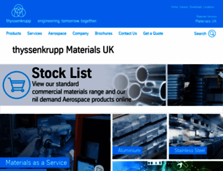 thyssenkrupp-materials.co.uk screenshot