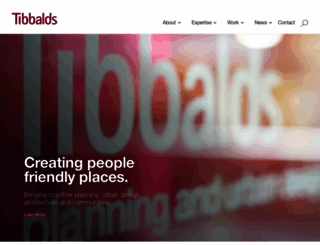 tibbalds.co.uk screenshot