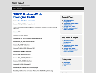 tibcoexpert.wordpress.com screenshot