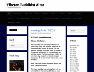 tibetanbuddhistaltar.org screenshot