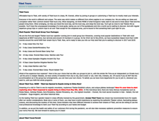 tibetexcursion.com screenshot