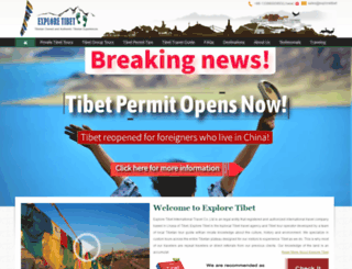 tibetexploretour.com screenshot