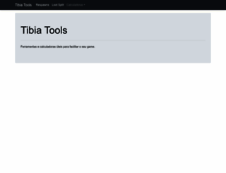 tibia-tools.com screenshot