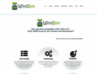 tibiawindbot.com screenshot
