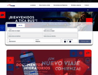 ticabus.com screenshot