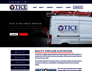 ticeelectric.com screenshot