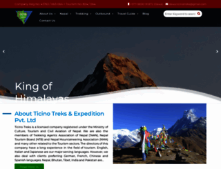 ticinotreksnepal.com screenshot